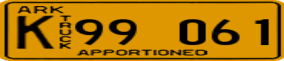 Trailer License Plate